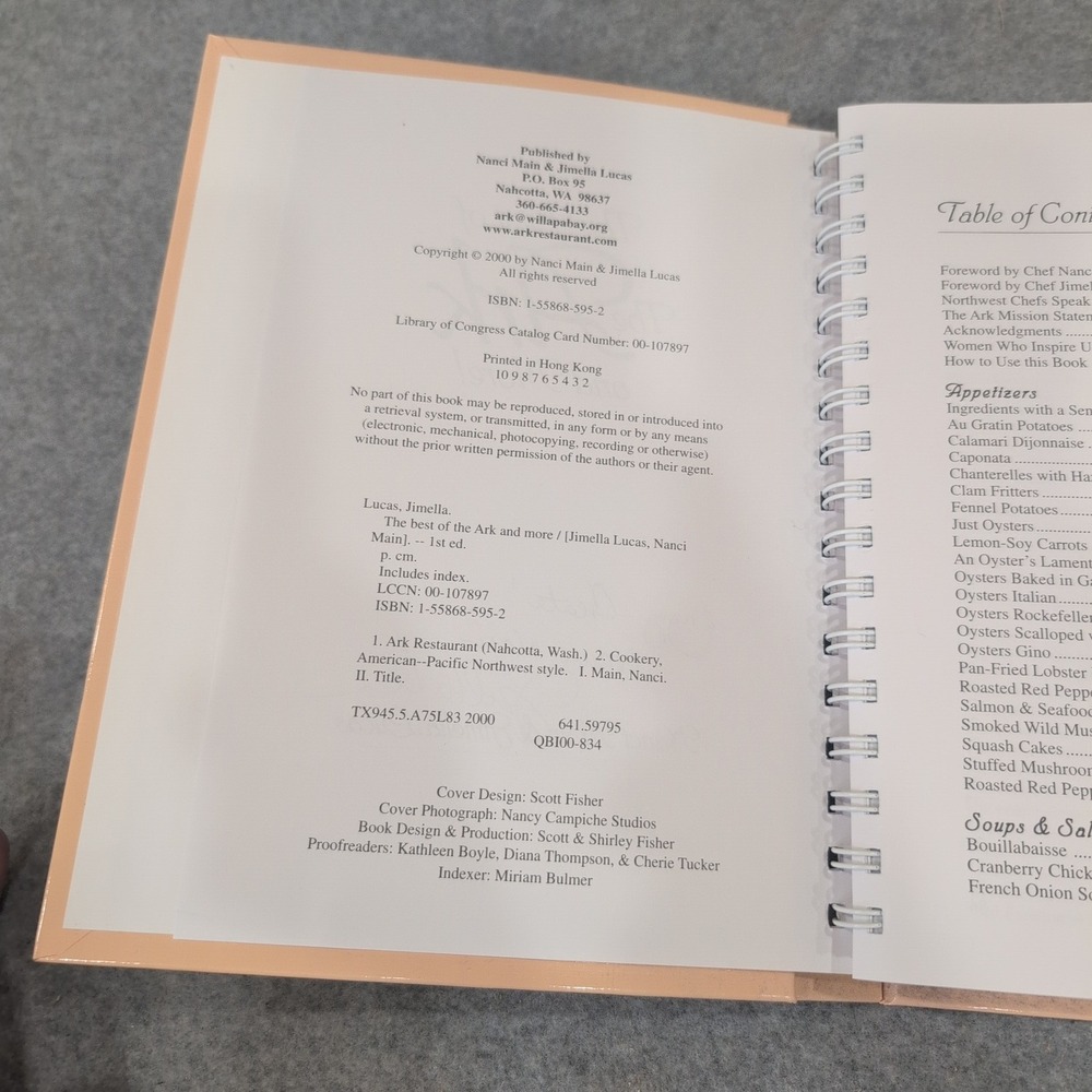 The Best of The Ark and More Cookbook Signed Nanci Main Jimella Lucas 1st Ed - Picture 4 of 7